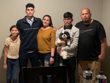 Ricardo Pepi with his family